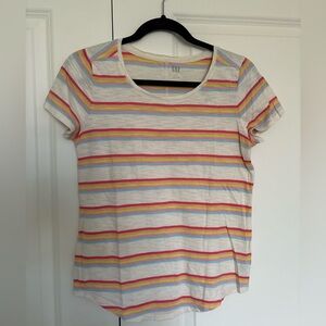 GAP Multicolor Striped Short Sleeve Tee